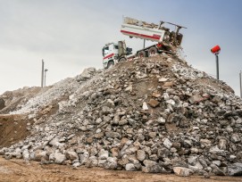 Baustoff Recycling LKW