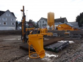 Baustelle Mehrfamilienhaus