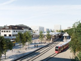 Visualisierung Bahnhof-Areal Herisau