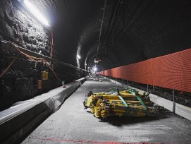 Bauarbeiten Lötschbergtunnel Sommer 2019