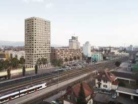 Visualisierung Überbauung am Bahnhof Sursee