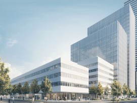 Visualisierung neues Forschungszentrum von Roche in Basel