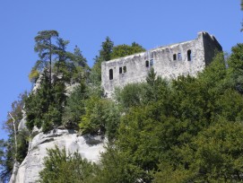 Die Ruine Grasburg in der Gemeinde Schwarzenburg