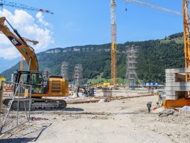 Baustelle in Buochs