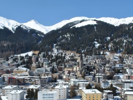 Davos im Winter.