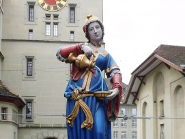 Figur des Anna-Seiler-Brunnens in Bern