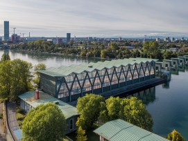 Wasserkraftwerk Birsfelden in Basel