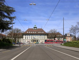 Visualisierung Viktoriaplatz aus Richtung Kornhausstrasse