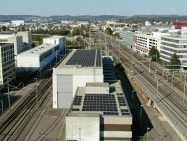 Photovoltaik-Anlage auf Frequenzumformer in Zürich-Seebach