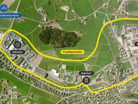 Visualisierung der Umfahrungsstrasse Wil