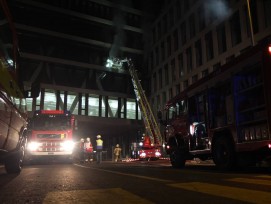 Grossbrand bei FHNW-Campus von 2013