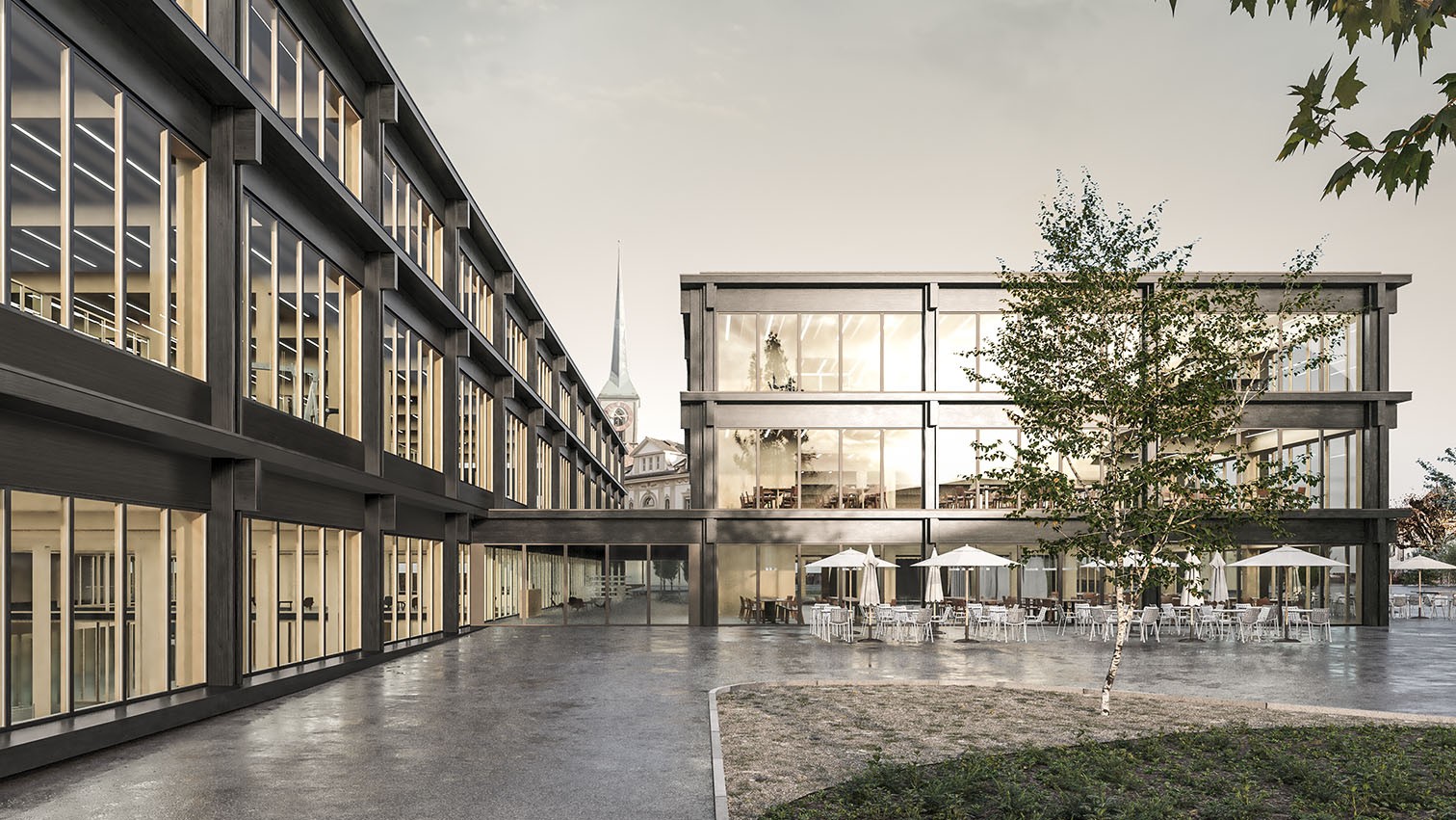 Visualisierung für den Neubau der Technischen Fachschule Bern
