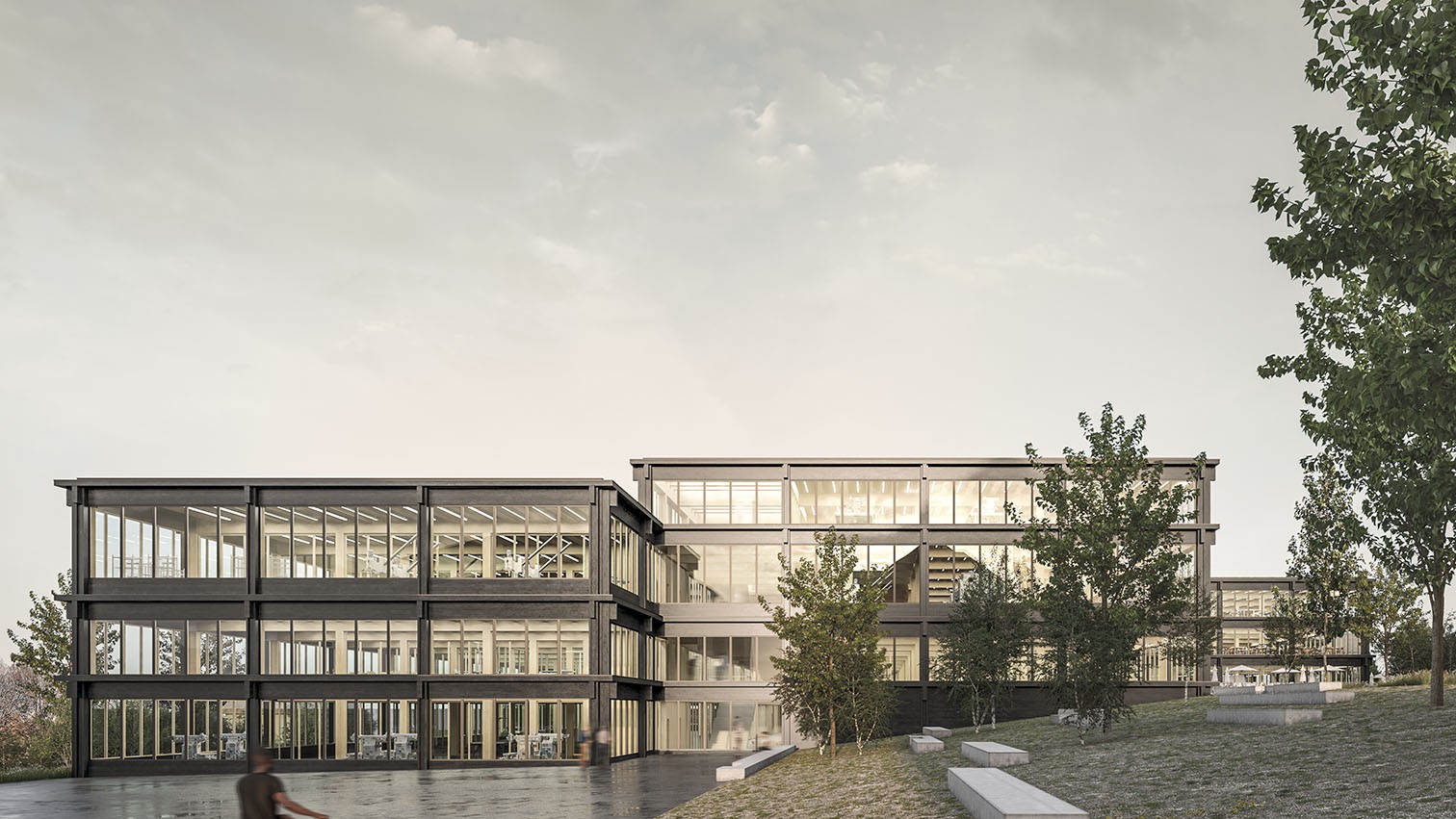 Visualisierung für den Neubau der Technischen Fachschule Bern