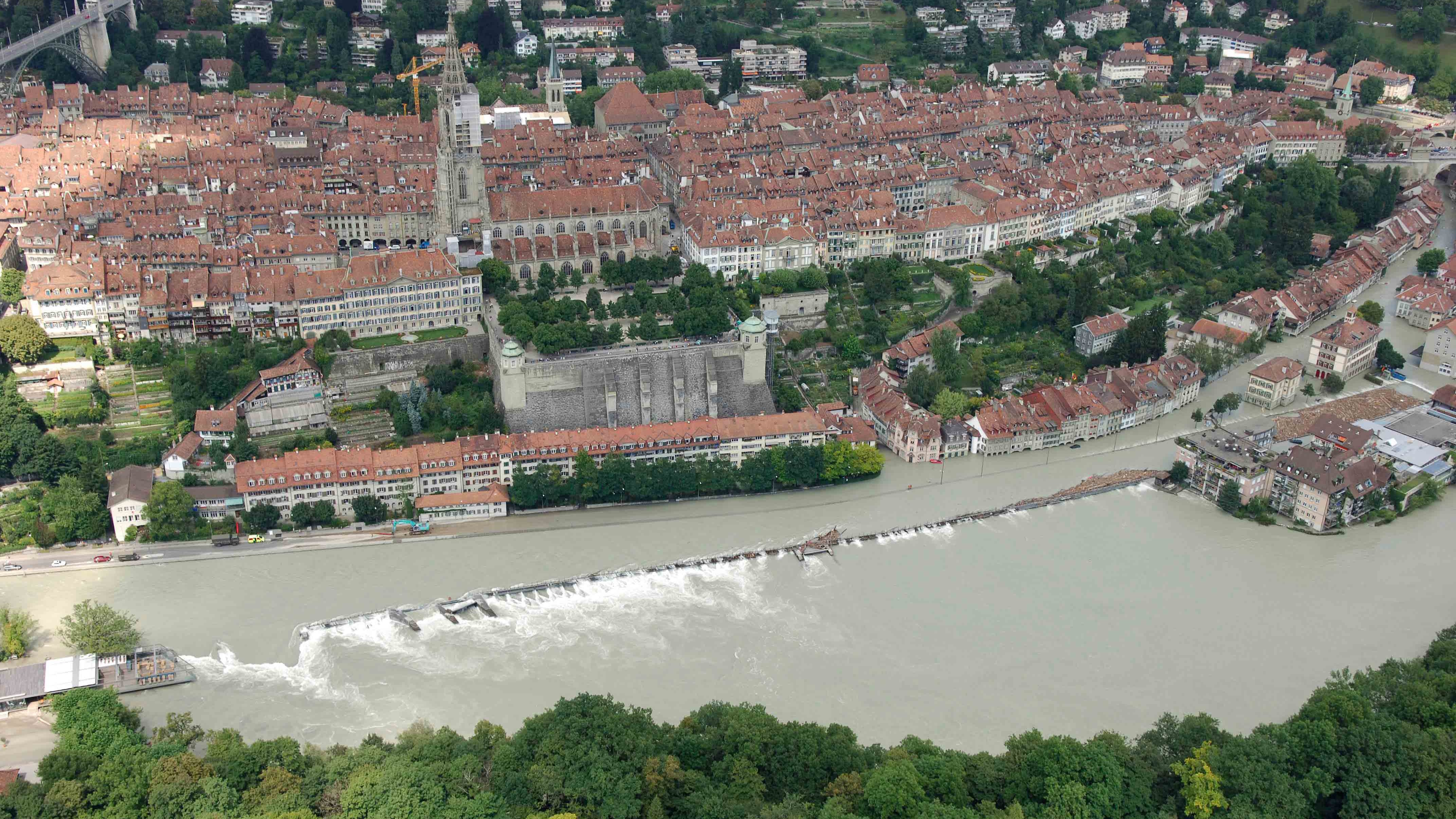 Hochwasser von 2005 in Bern