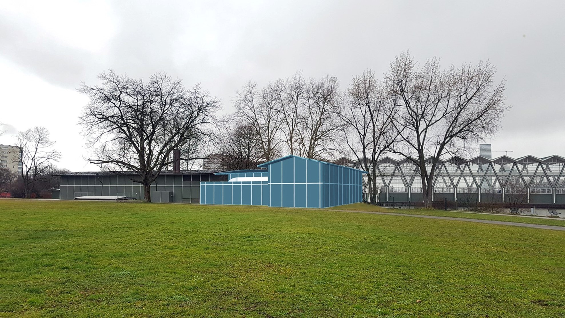 Visualisierung Wasserstoff-Produktiosanlage in Birsfelden