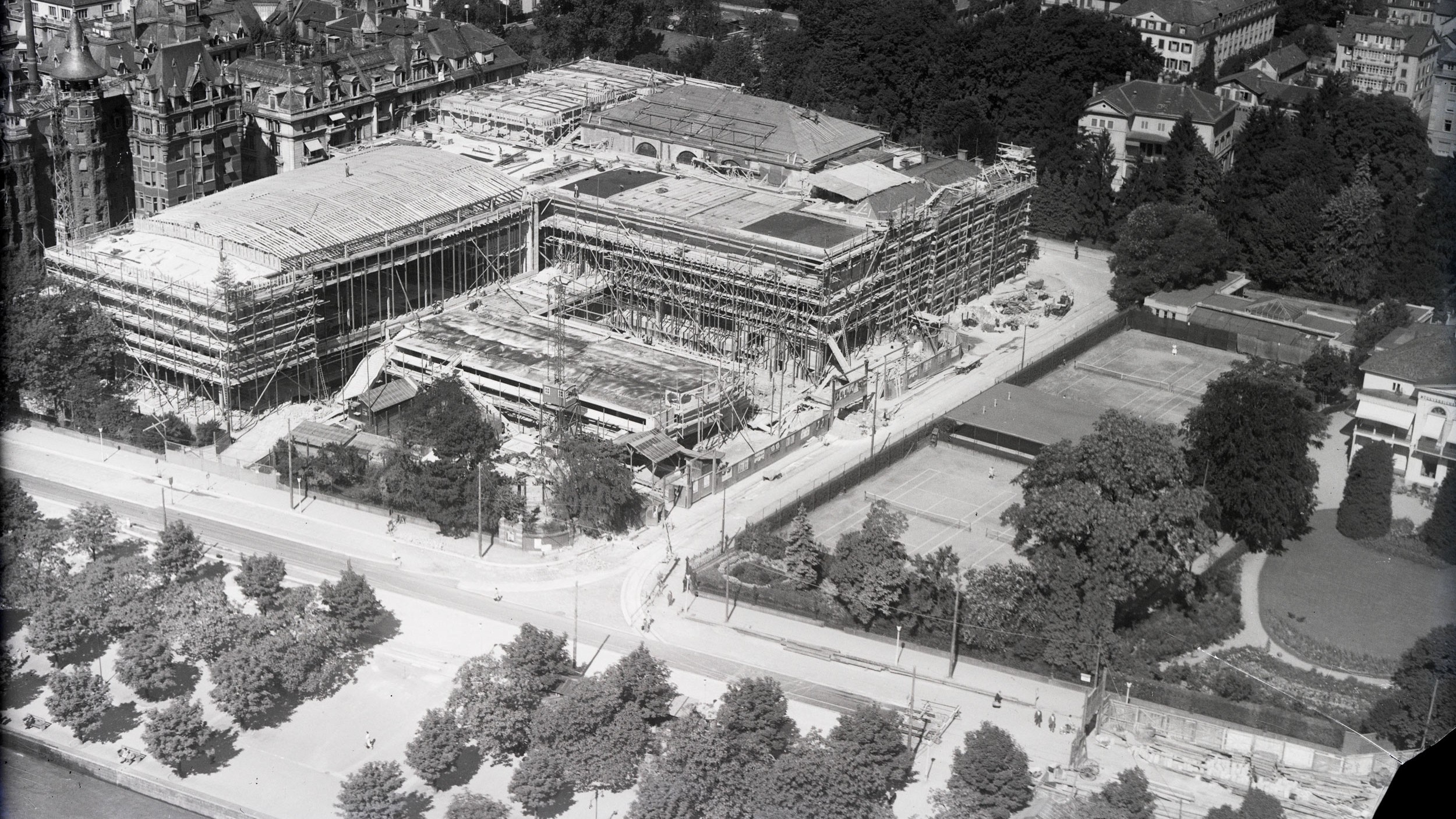 Baustelle des Zürcher Kongresshauses um 1937