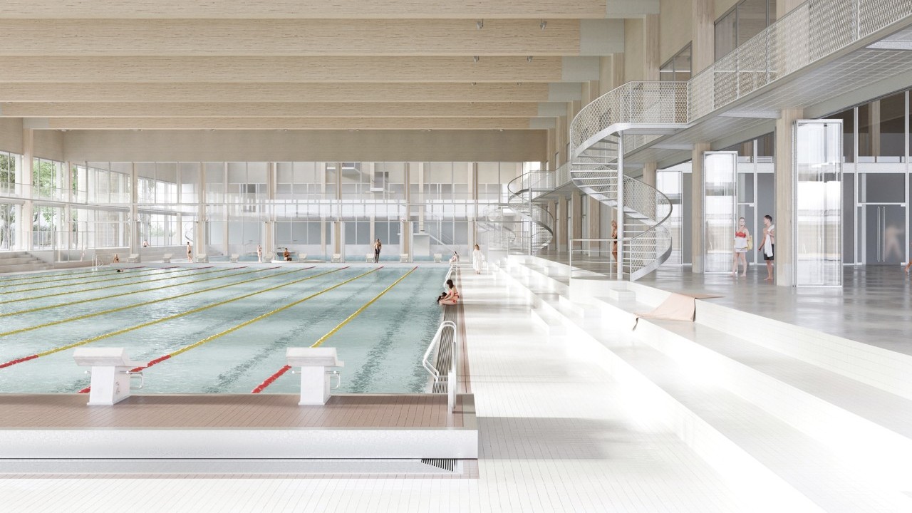 Visualisierung Projekt Ammonit Sportzentrum Oerlikon