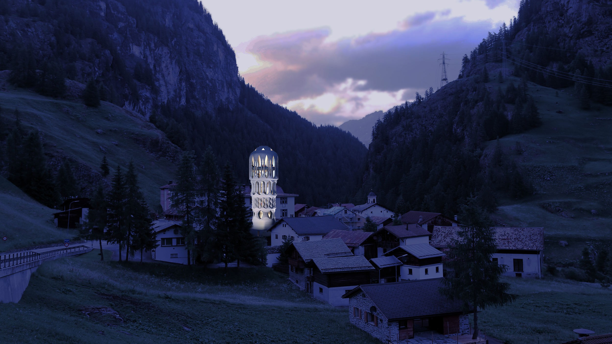 Weisser Turm (Visualisierung)