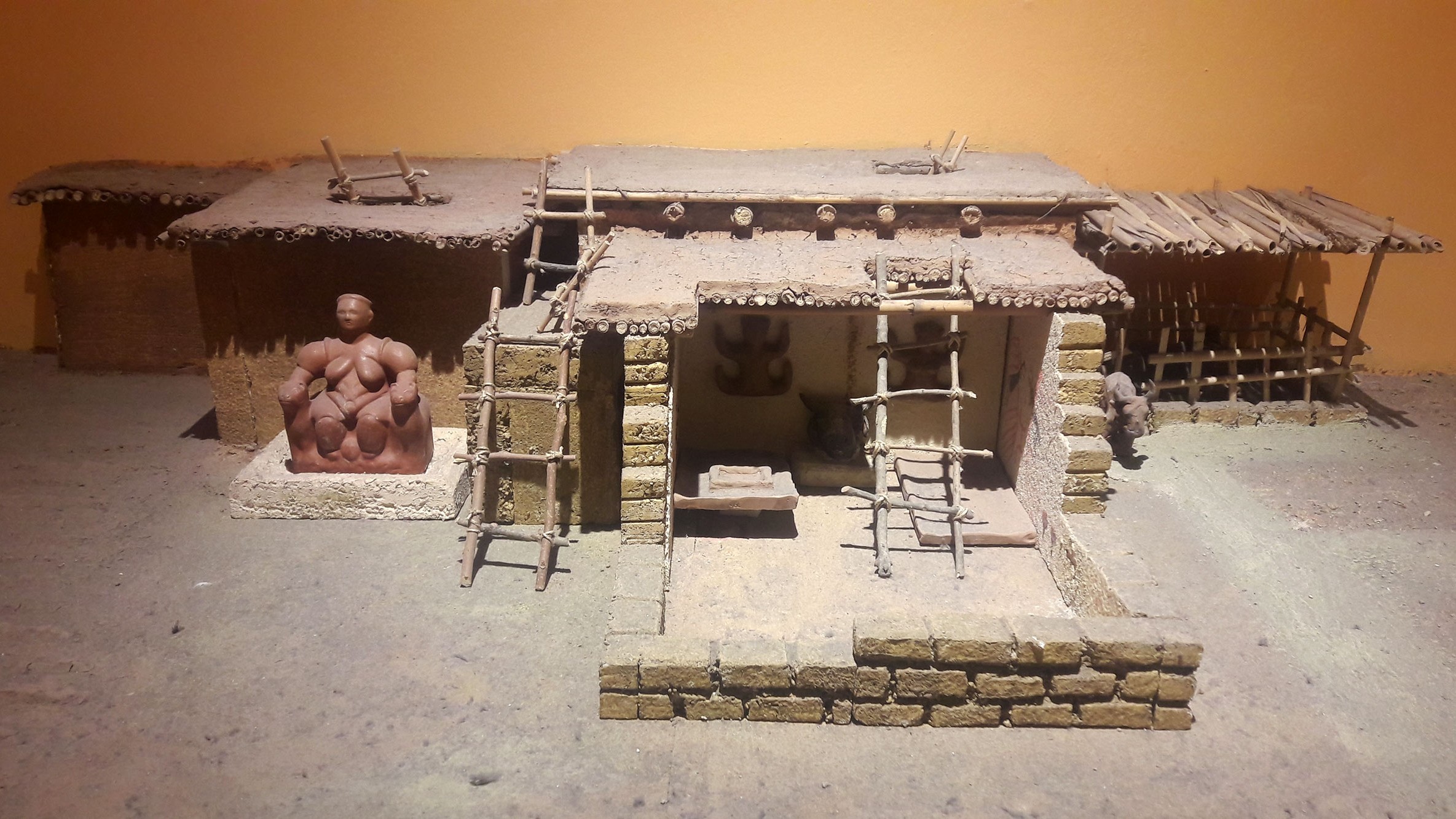 Modell eines Hauses in Catalhöyük