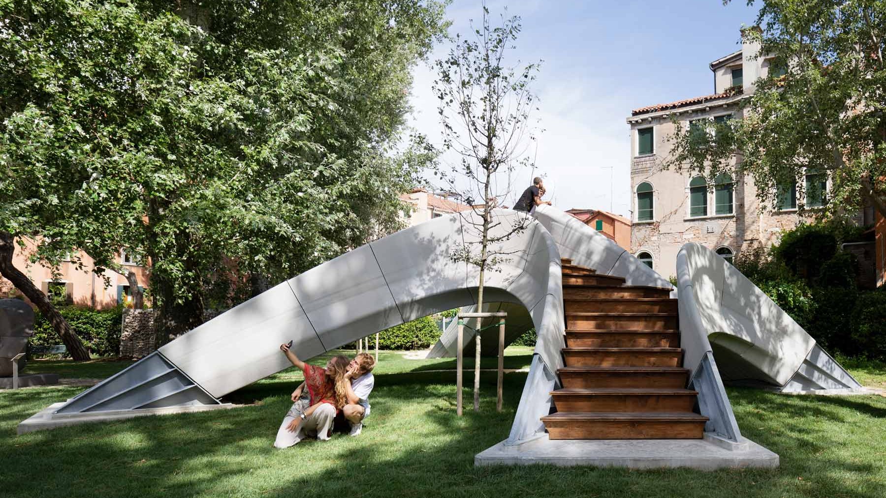 3D-gedruckte Brücke Striatus in Venedig