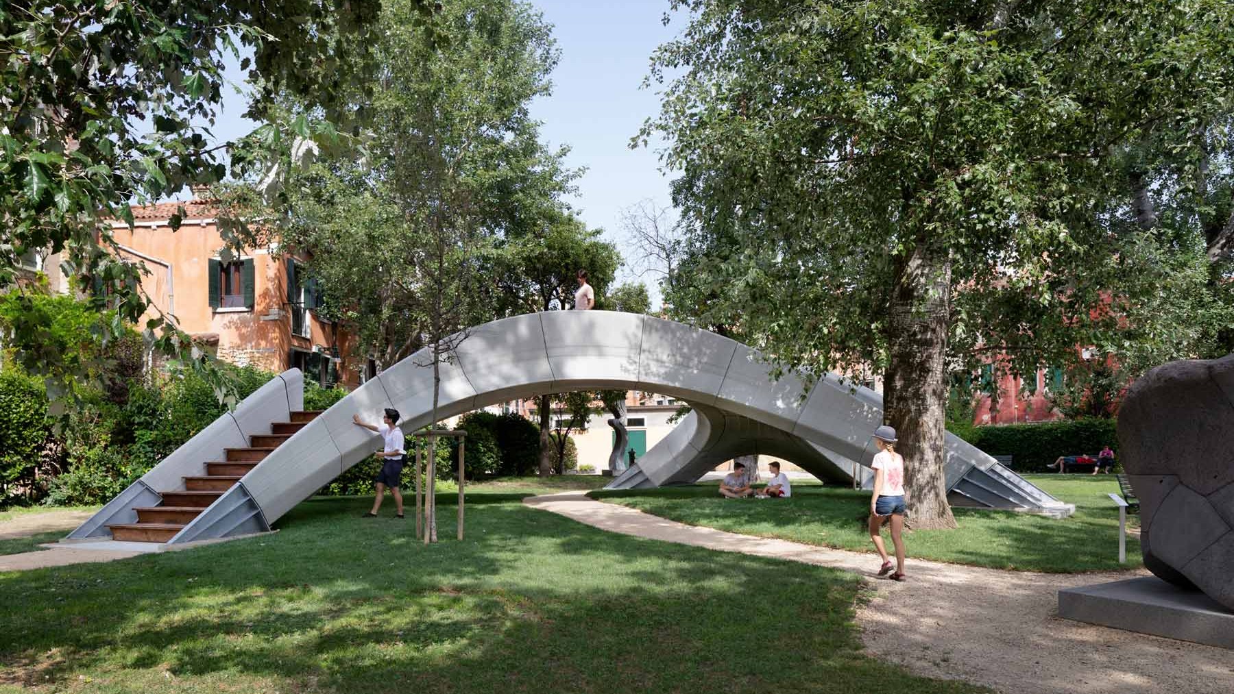 3D-gedruckte Brücke Striatus in Venedig