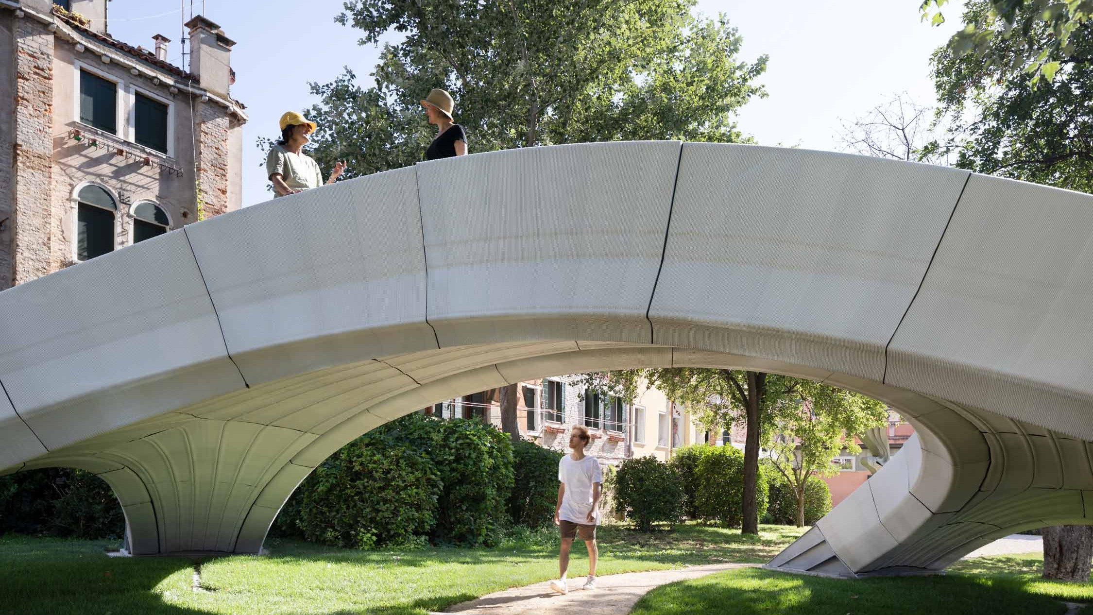 3D-gedruckte Brücke Striatus in Venedig