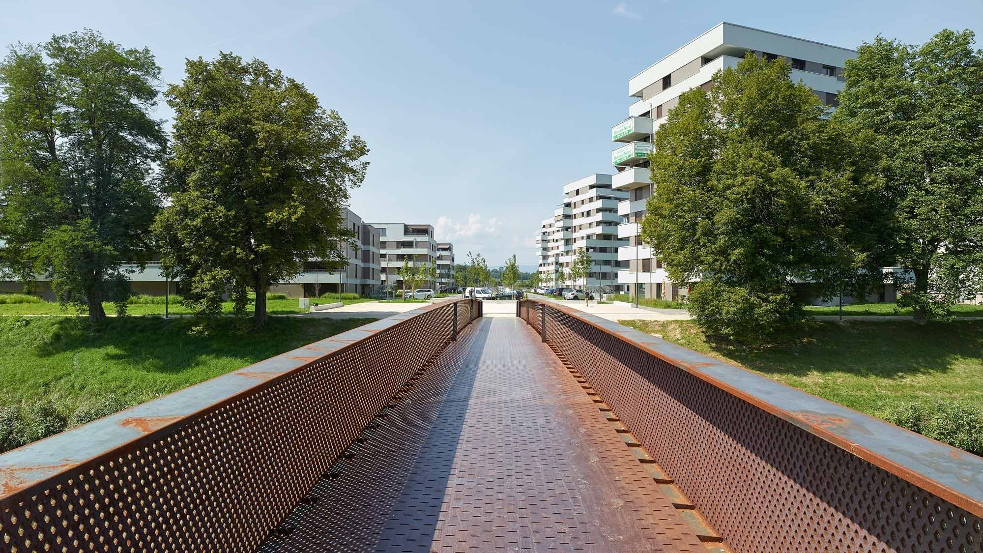 Prix Acier Anerkennung Passerelle Rives de la Broye Payerne