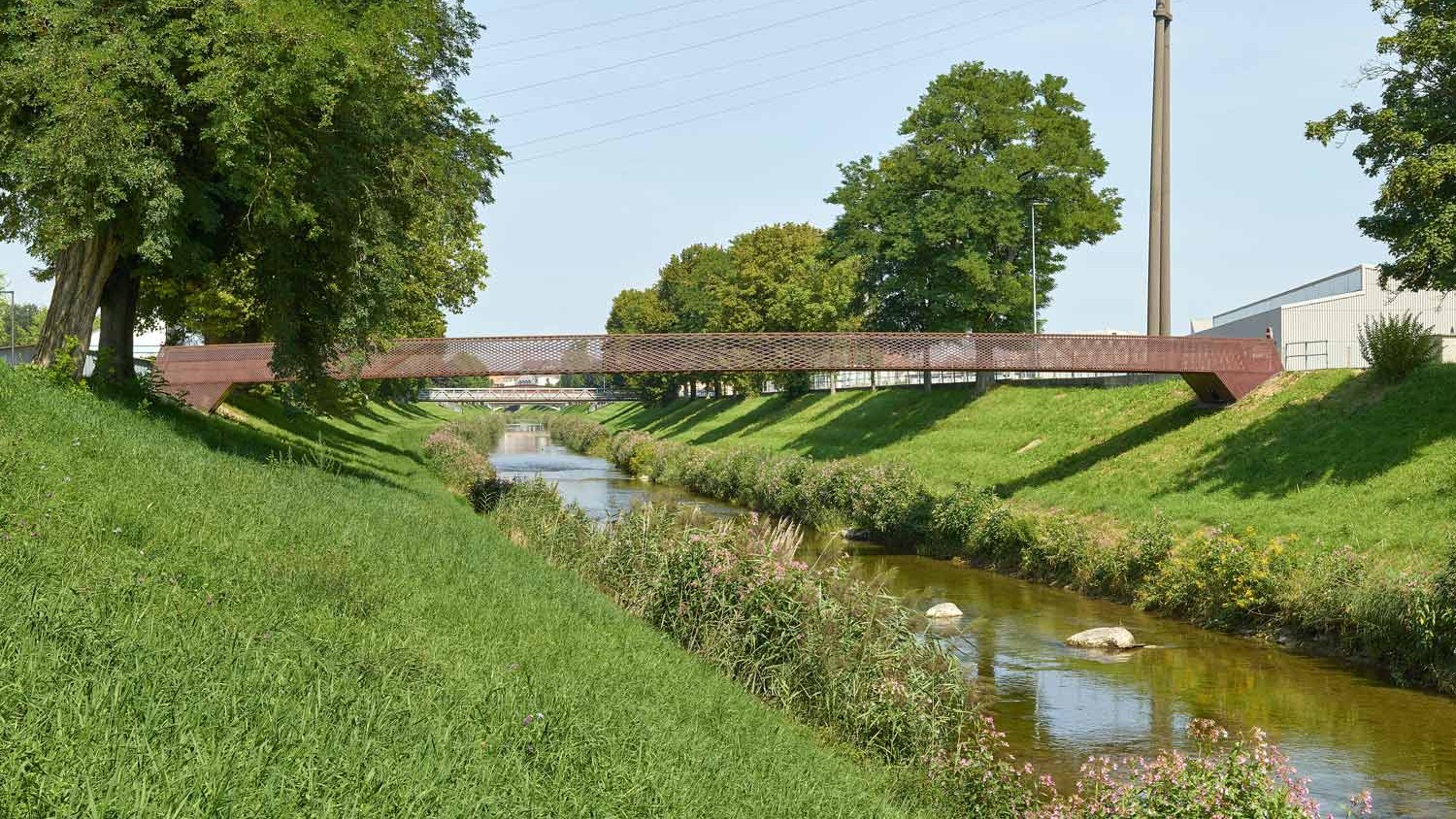 Prix Acier Anerkennung Passerelle Rives de la Broye Payerne