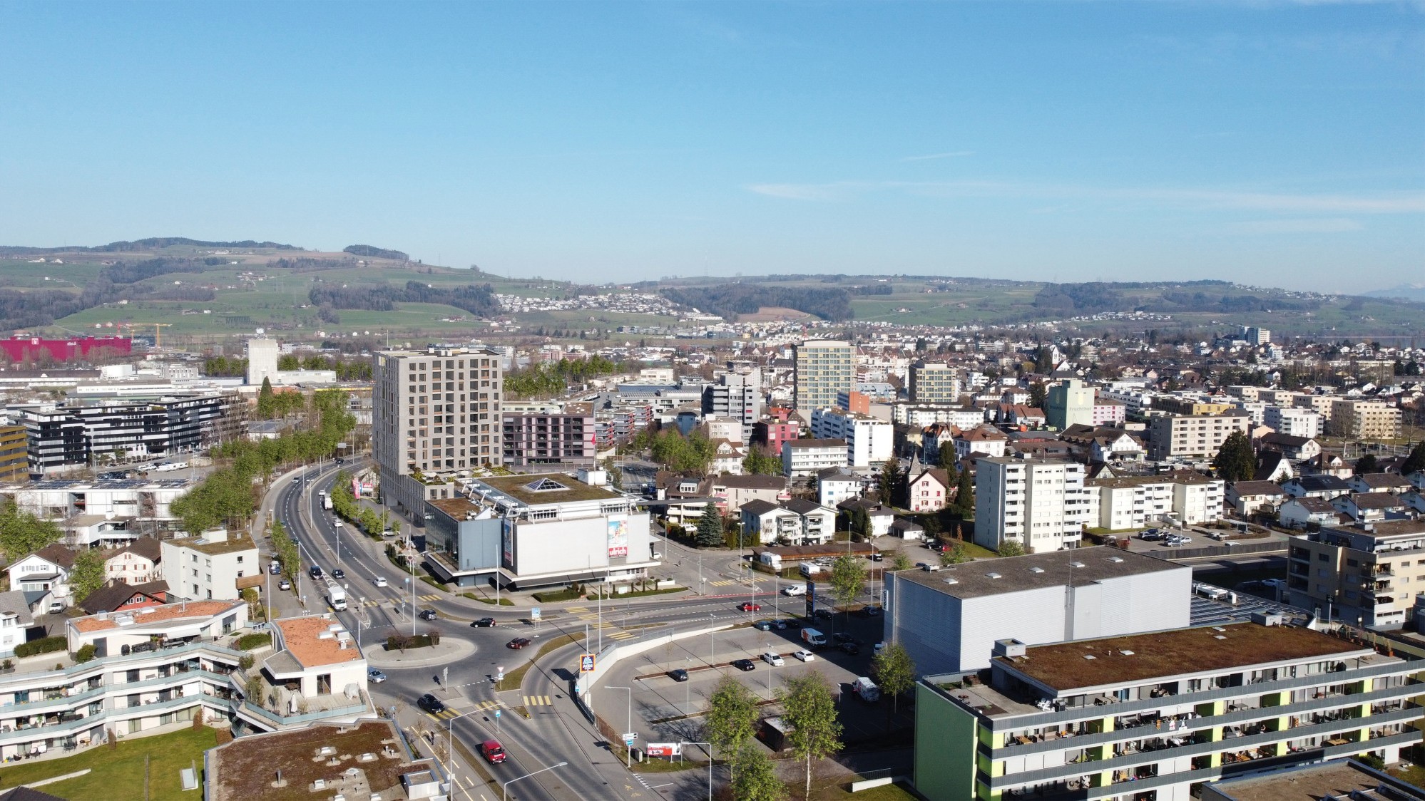 Visualisierung Hochhaus Alea Stadt Sursee