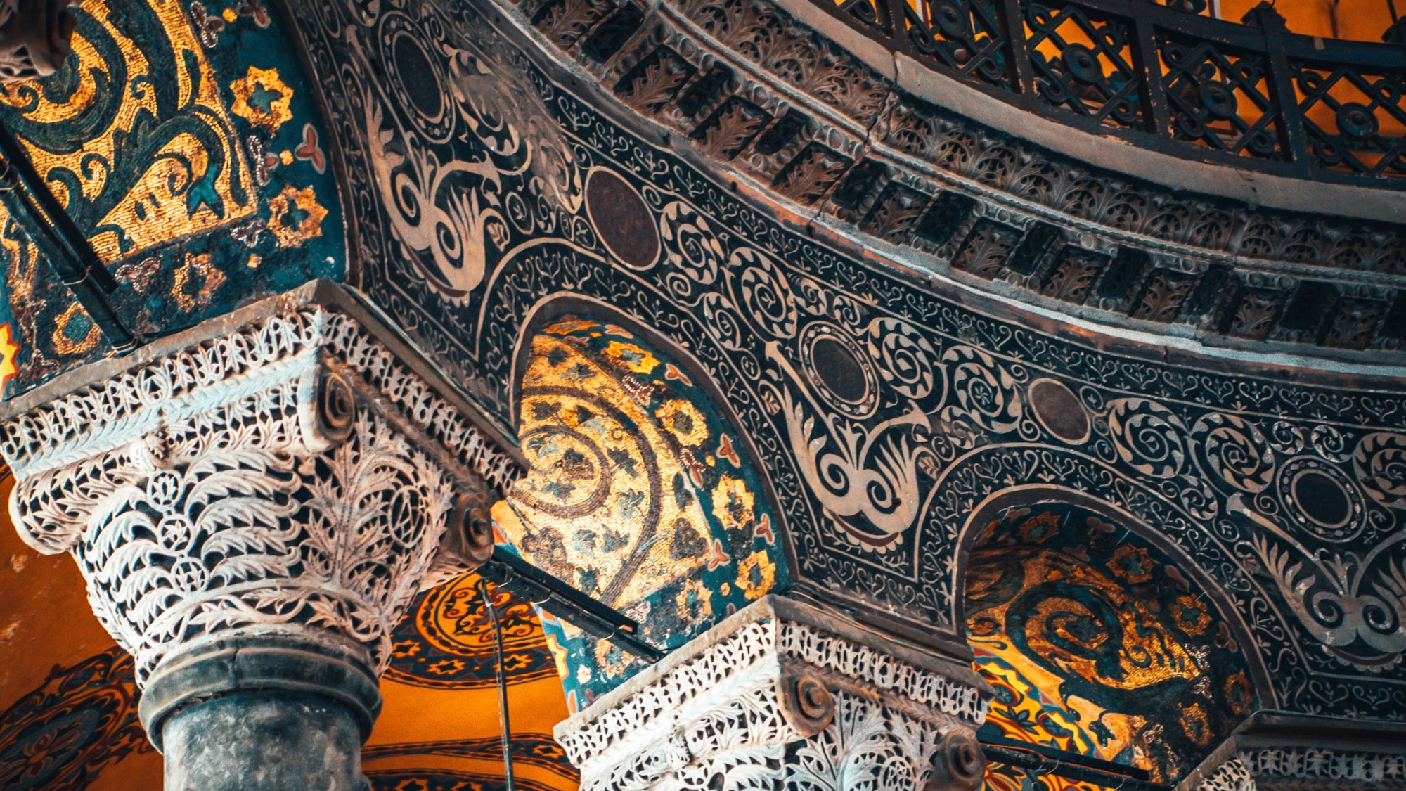 Inneres der Hagia Sophia im Mai 2021.