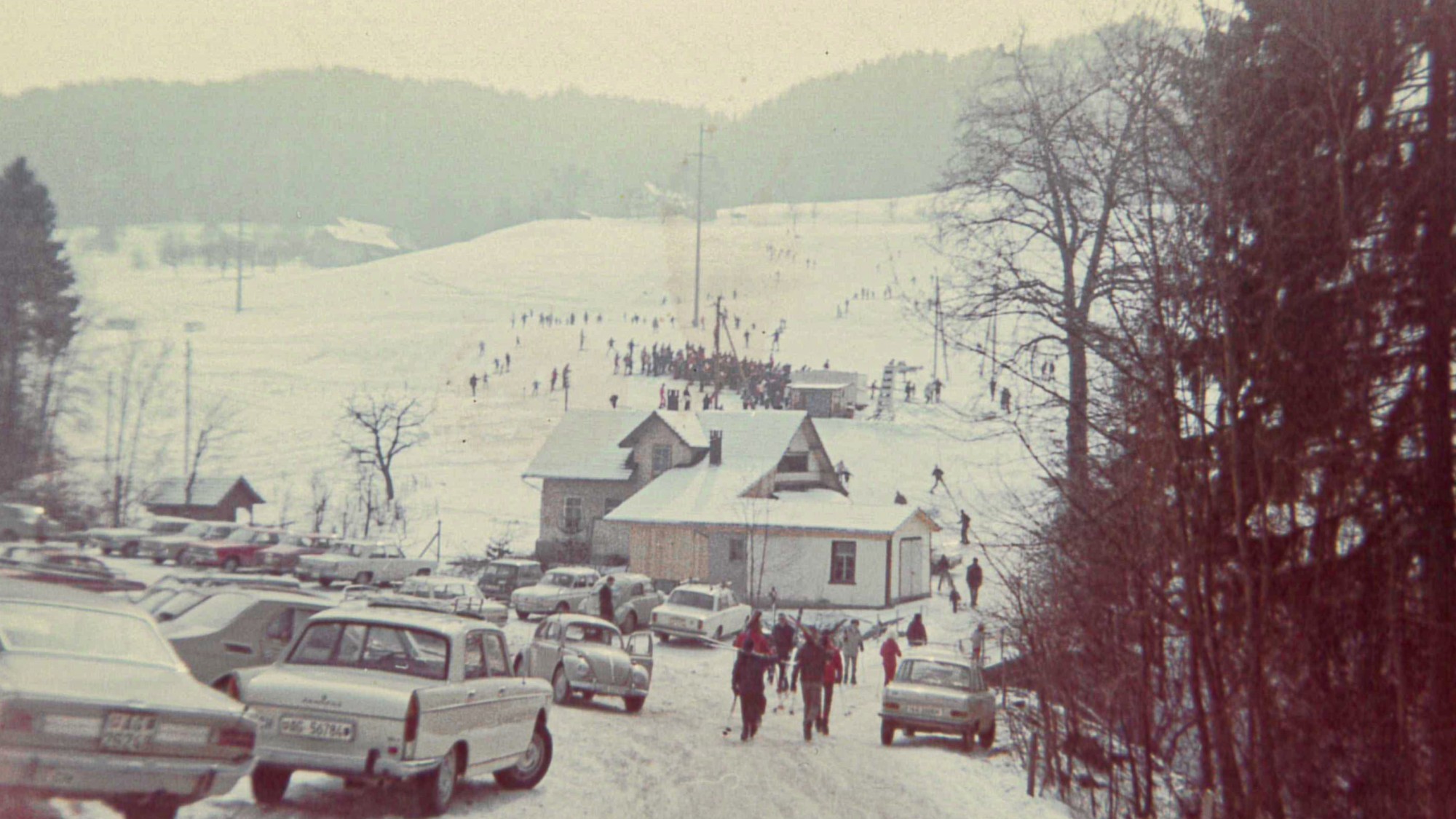 Skilift in Walde