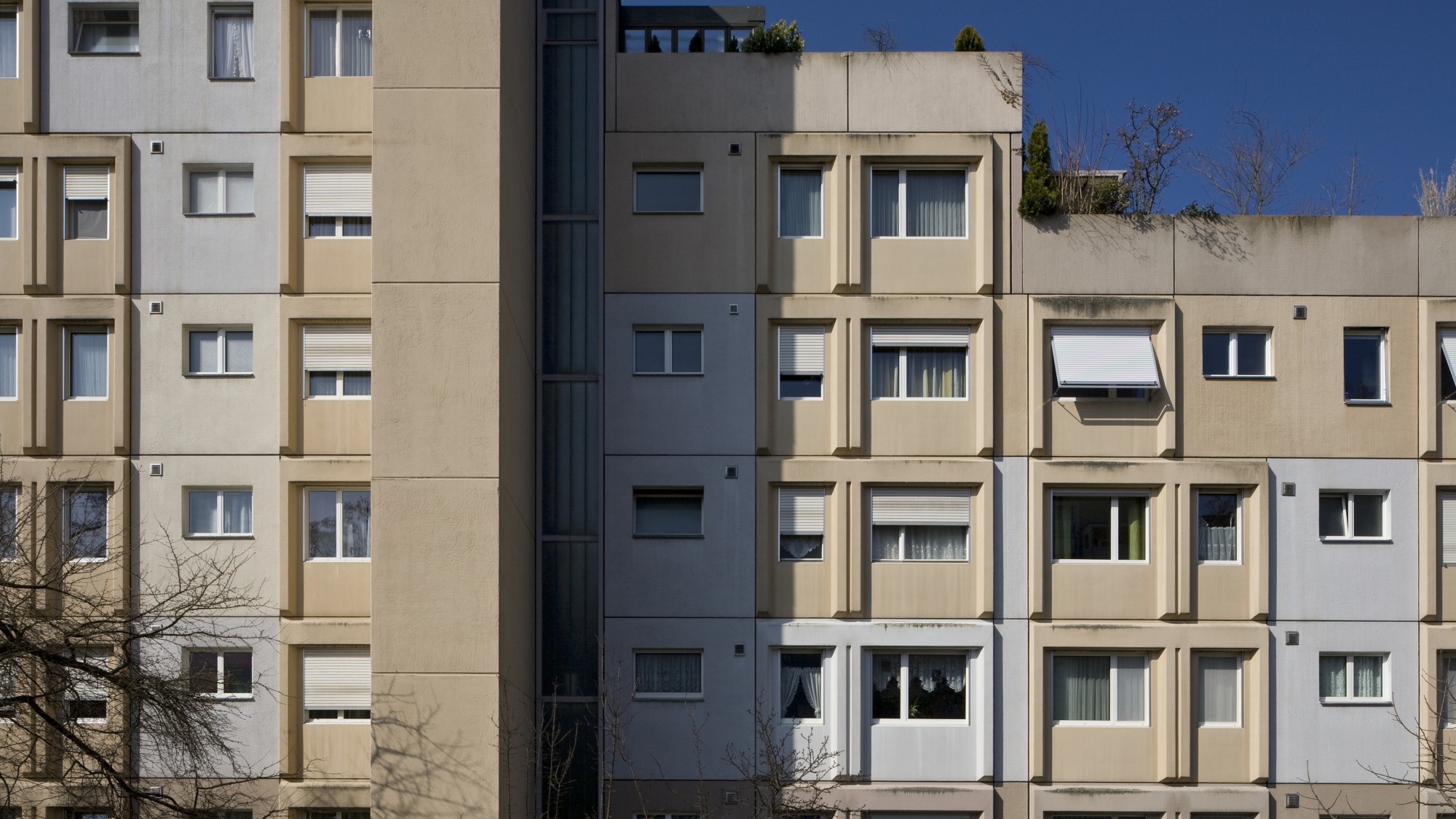 Häuser der Siedlung Langgrüt.  (Fassade)