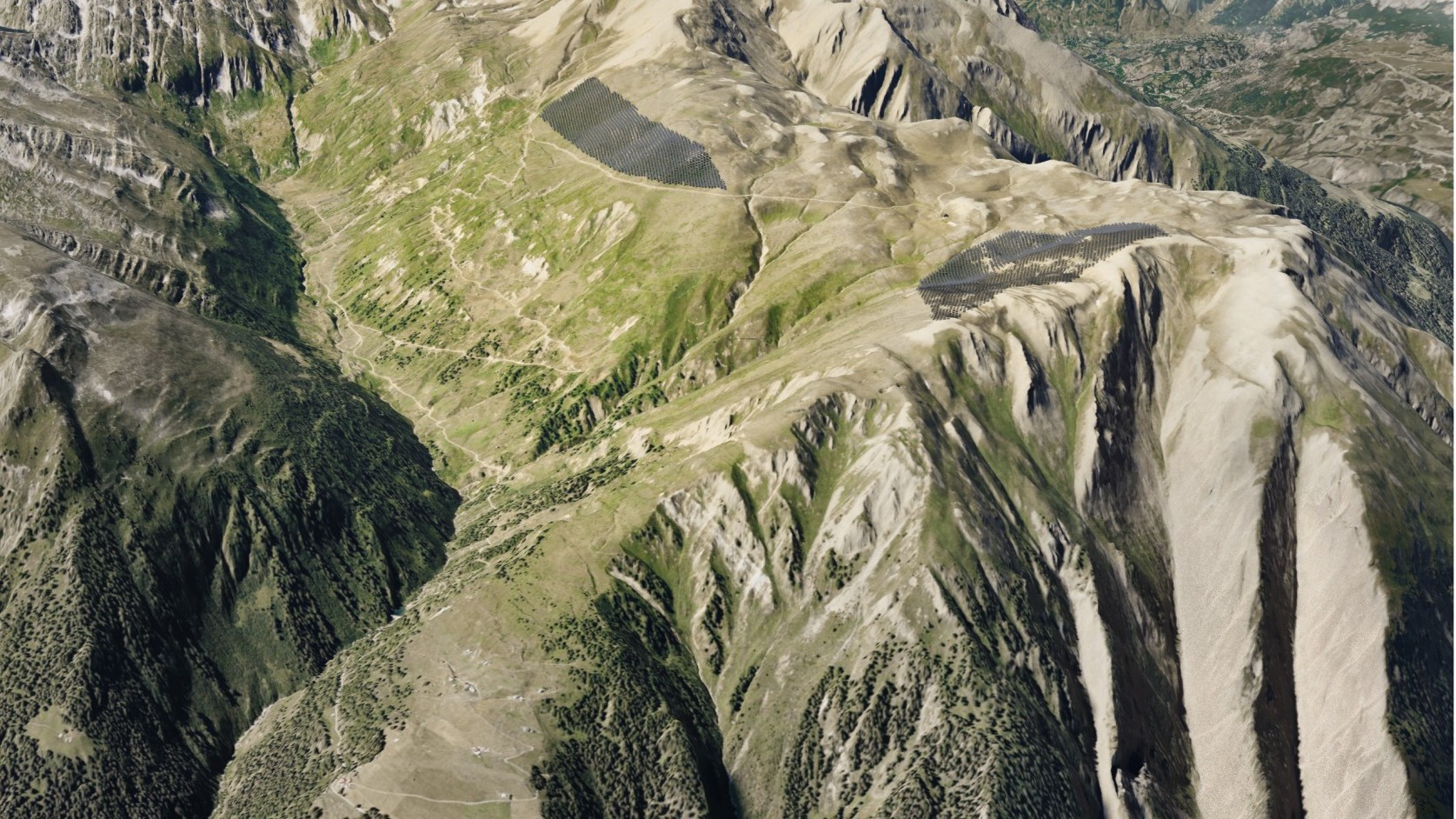 Visualisierung Grengiols Solar im Wallis redimensioniert