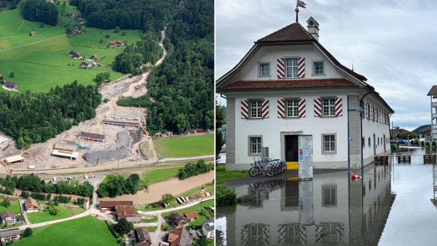 Hochwasser Buoholzbach 2005 und Hochwasser Stansstad 2021
