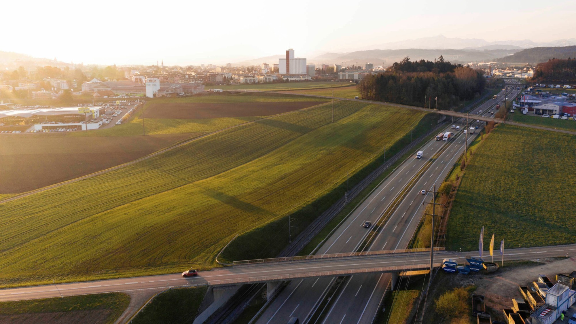 Luftbild Areal Wil West im Kanton Thurgau