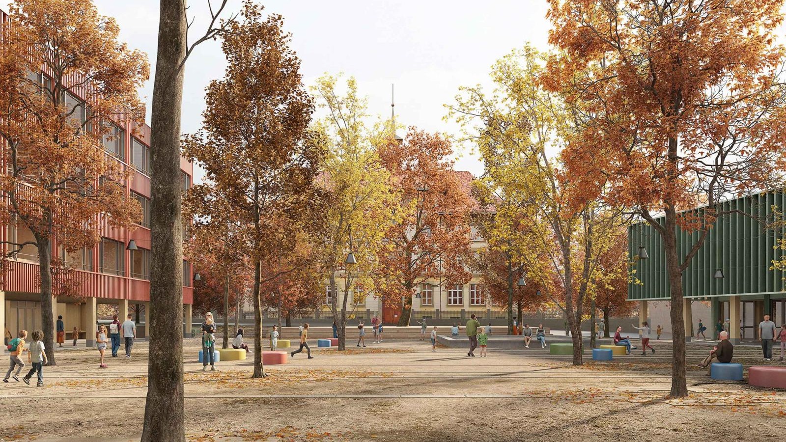 Neue Volksschule und Sportanlagen auf Viererfeld Bern