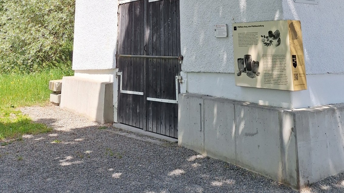 Station 1 des Pfahlbauwegs am Pfäffikersee
