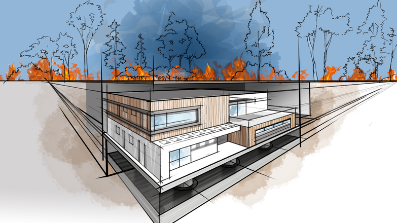 Visualisierung Haus-Bunker HiberTec Homes
