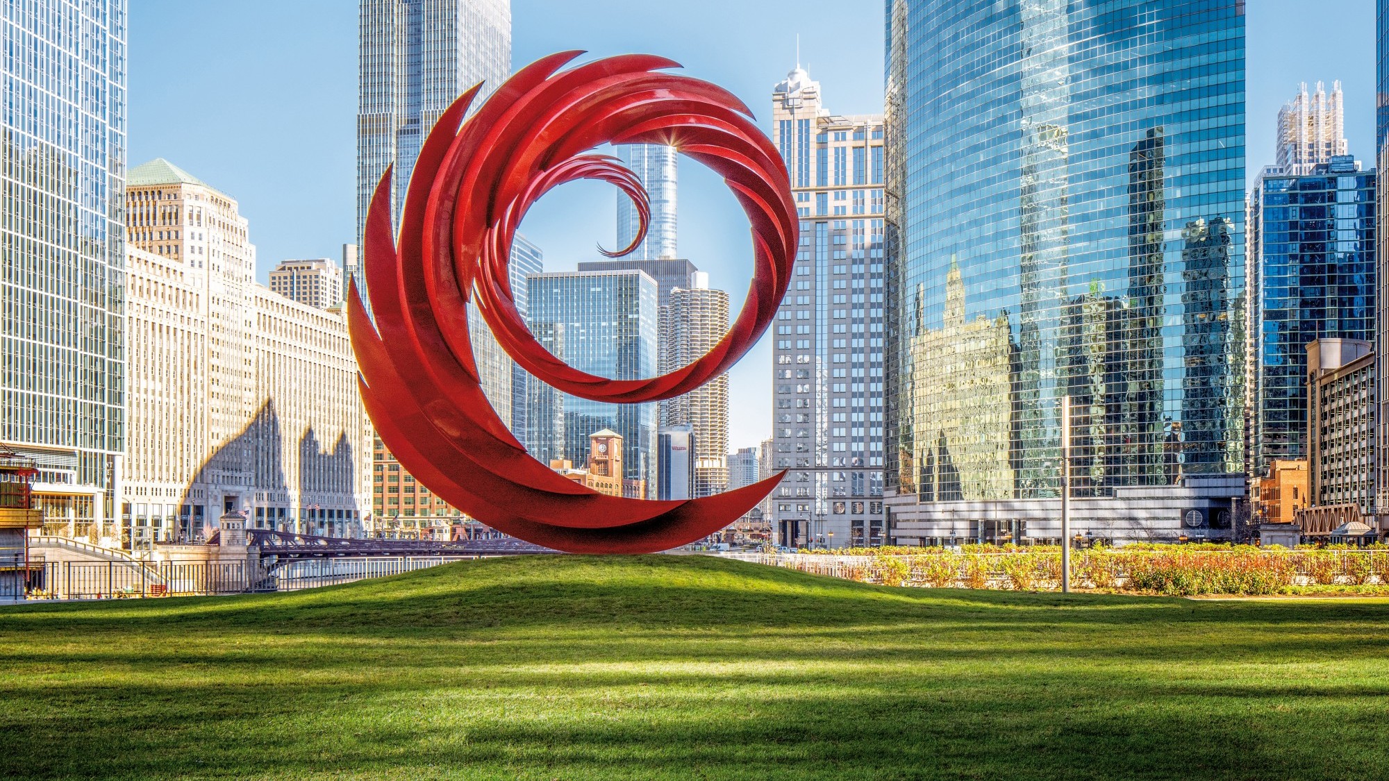 "Constellation", River Point Park,  Chicago, Illinois, USA, 2020.