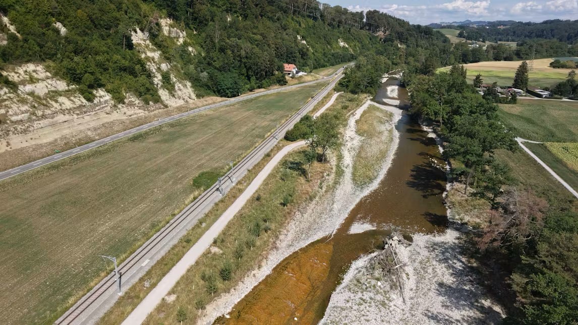Uferweg an der Sense bei Laupen