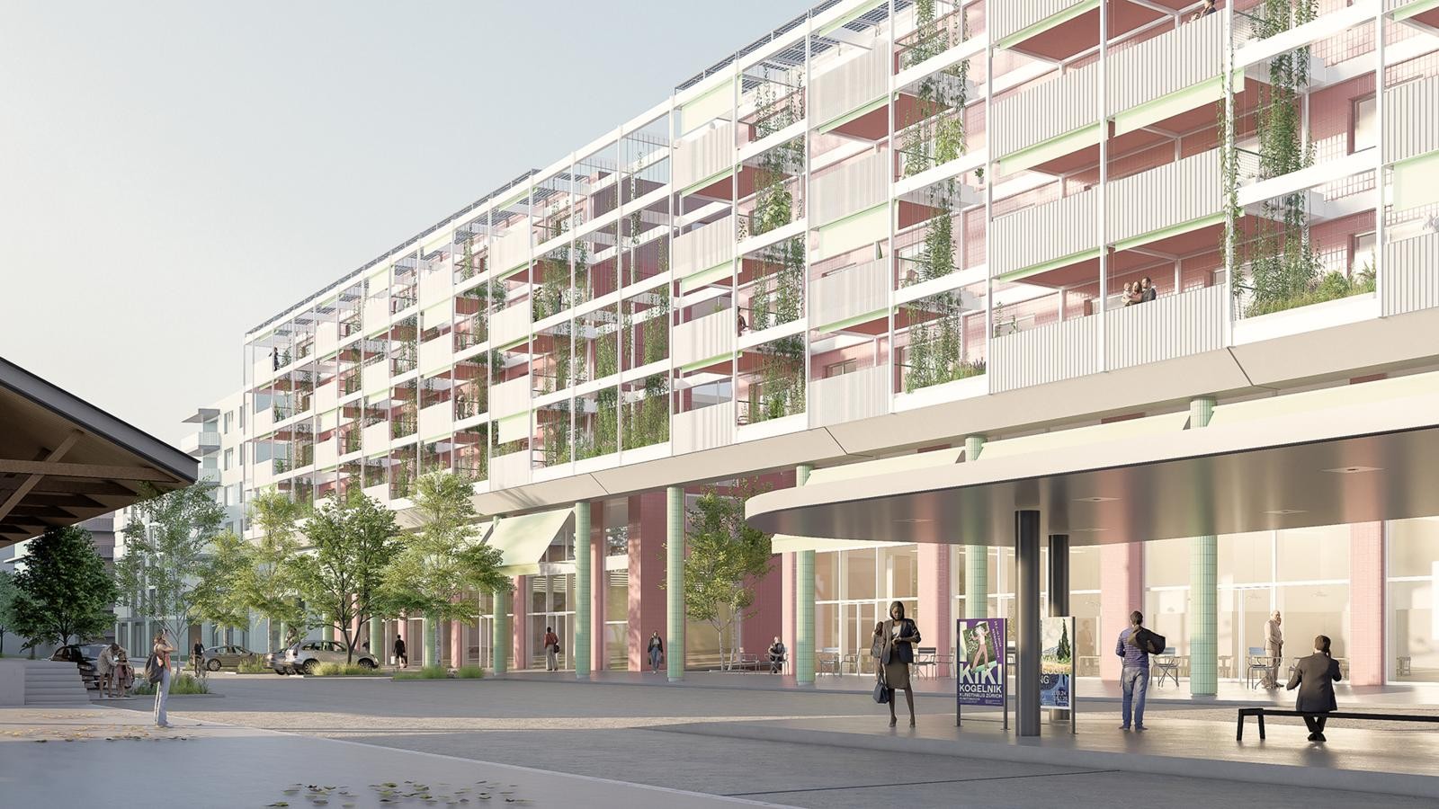 Projekt der Post auf Bahnhofareal in Wettingen