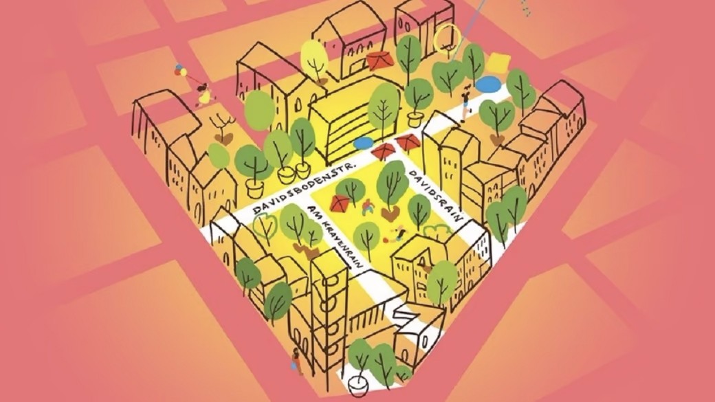 Illustration Superblock in St. Johann (Basel)
