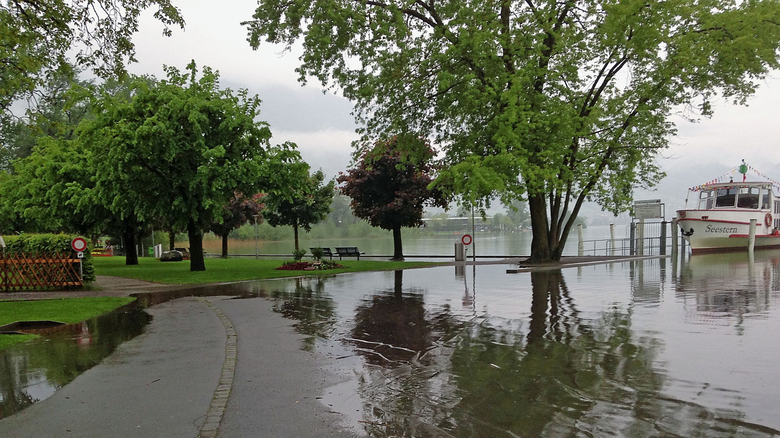 Hochwasser Sarnersee