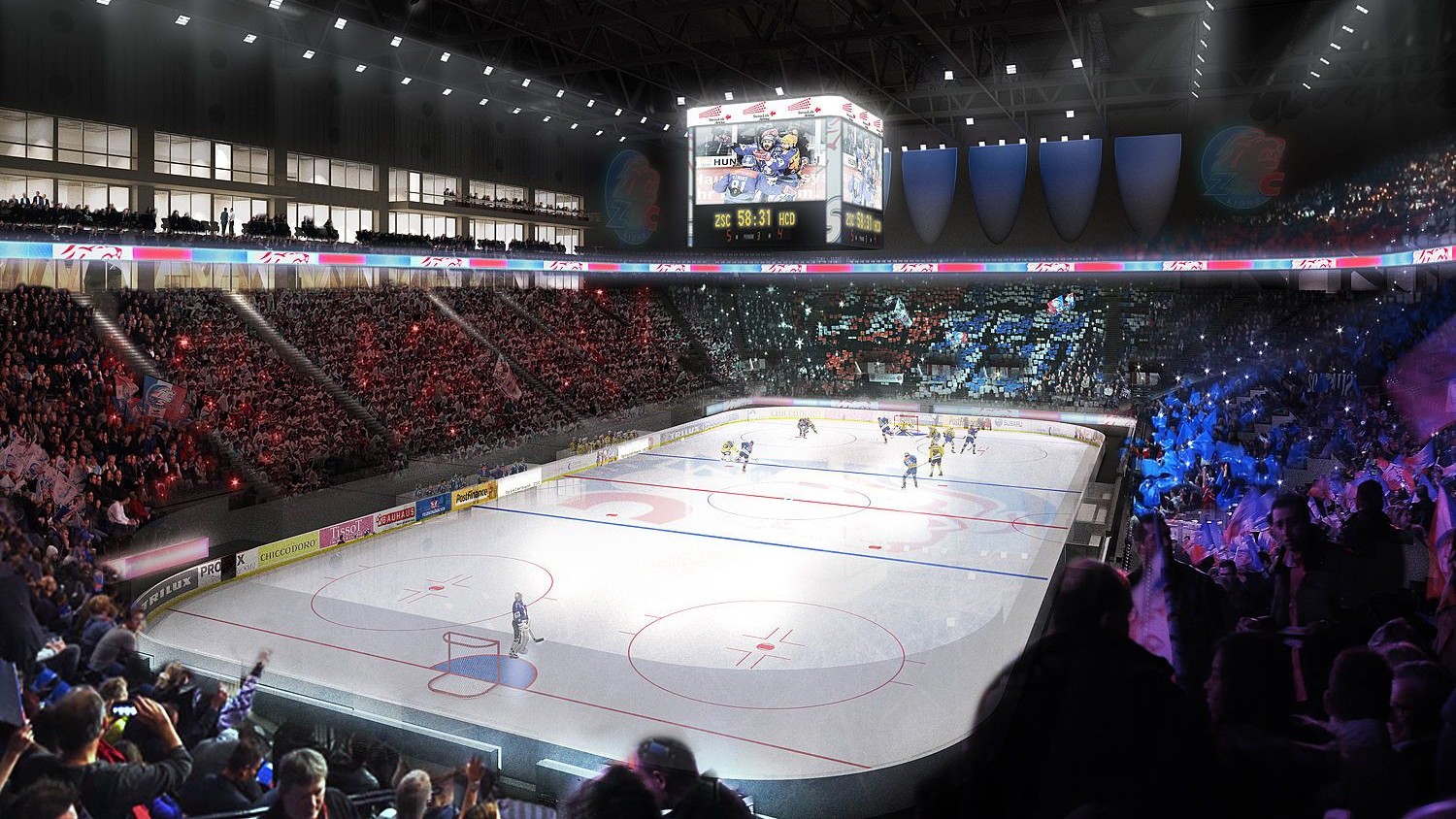 Visualisierung Swiss Life Arena Innenraum